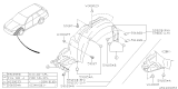 Diagram for 2000 Subaru Outback Wheelhouse - 59110AE07A