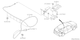Diagram for Subaru Fuel Door Release Cable - 57330FL060