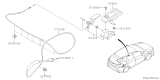 Diagram for 2018 Subaru Crosstrek Fuel Door Release Cable - 57330FL060