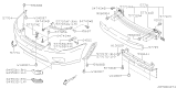 Diagram for Subaru Legacy Fog Light Cover - 57731AG80ATE