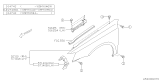 Diagram for Subaru Legacy Fender - 57110AG14A9P