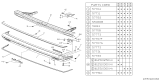 Diagram for Subaru GL Series License Plate - 57777GA020