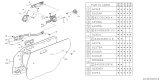 Diagram for 1985 Subaru GL Series Rear Passenger Door Handle Latch - 60159GA650