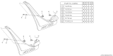 Diagram for Subaru Loyale Mud Flaps - 91022GA623