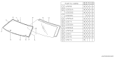 Diagram for Subaru Loyale Windshield - 65013GA040