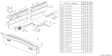 Diagram for Subaru Loyale Armrest - 62511GA830BE