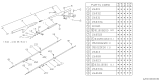 Diagram for 1990 Subaru XT Parking Brake Cable - 26021GA141