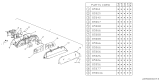 Diagram for 1991 Subaru Loyale Instrument Cluster - 85030GA511