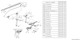 Diagram for Subaru GL Series Window Regulator - 62110GA521