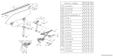 Diagram for 1990 Subaru Loyale Window Regulator - 62110GA521