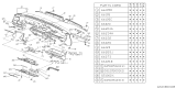 Diagram for Subaru GL Series Glove Box - 66130GA001LR