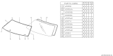 Diagram for Subaru Loyale Windshield - 65013GA100
