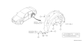 Diagram for Subaru Legacy Wheelhouse - 59122AJ01A