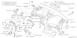Diagram for Subaru Impreza Steering Column Cover - 66241FL10A