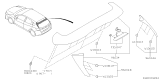 Diagram for 2021 Subaru Impreza Spoiler - 96031FL07A