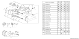 Diagram for Subaru Justy Brake Pad Set - 725191631