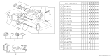 Diagram for 1992 Subaru Justy Brake Bleeder Screw - 625201060