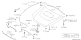 Diagram for 2006 Subaru Impreza STI Hood - 57229FE121