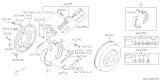 Diagram for Subaru Parking Brake Shoe - 26298AA011