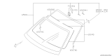 Diagram for 2002 Subaru Impreza Windshield - 65009FE000
