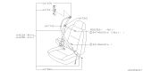 Diagram for 2000 Subaru Impreza Seat Belt - 64619FA650GC
