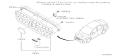 Diagram for Subaru WRX Grille - 91121VA150