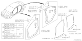 Diagram for Subaru XV Crosstrek Door Seal - 63511FJ100