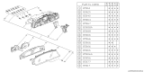 Diagram for 1991 Subaru Legacy Instrument Cluster - 85014AA430