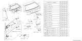 Diagram for 1990 Subaru Legacy Door Handle - 62150AA210