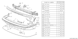 Diagram for 1992 Subaru Legacy License Plate - 57761AA190