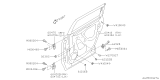 Diagram for 2020 Subaru Ascent Door Hinge - 60479XC02A