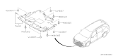Diagram for Subaru Ascent Underbody Splash Shield - 56410XC00A