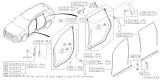 Diagram for 2020 Subaru Ascent Window Run - 63527XC02C