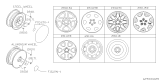 Diagram for 2000 Subaru Outback Spare Wheel - 28111AA330