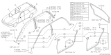 Diagram for 1998 Subaru Legacy Door Seal - 62711AC001