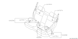 Diagram for 1996 Subaru Outback Seat Belt - 64669AC180RA