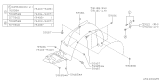 Diagram for 1996 Subaru Outback Wheelhouse - 59110AC120