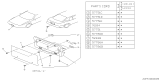 Diagram for 1994 Subaru SVX License Plate - 57792PA010