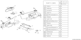 Diagram for Subaru SVX Sun Visor - 92010PA060MH
