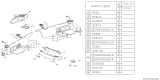 Diagram for 1993 Subaru SVX Sun Visor - 92010PA060MH