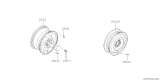 Diagram for 1997 Subaru SVX Spare Wheel - 28111PA120