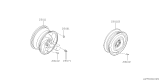 Diagram for 1994 Subaru SVX Spare Wheel - 28111PA120