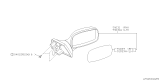 Diagram for Subaru SVX Car Mirror - 91031PA020FL