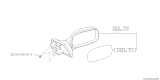 Diagram for 1997 Subaru SVX Car Mirror - 91031PA110VE