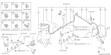 Diagram for Subaru SVX Brake Tubing Clips - 26556PA060