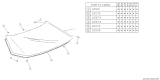 Diagram for Subaru XT Windshield - 65023GA220