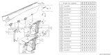 Diagram for 1988 Subaru XT Window Regulator - 62110GA680