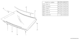 Diagram for Subaru XT Windshield - 65012GA661