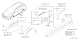 Diagram for Subaru Door Moldings - 91112AN05A