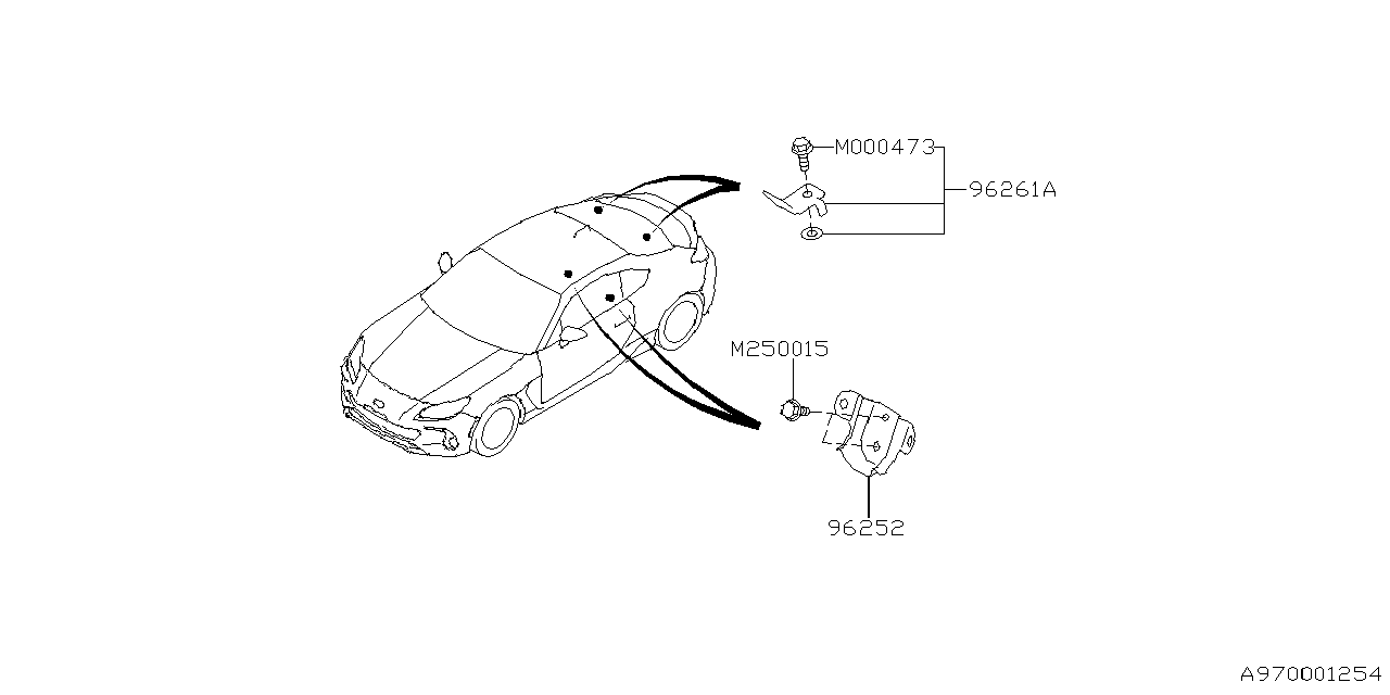 Subaru 96252CC000 PLATE ANCH LWR CP 96252CC000 Subaru PLATE ANCH LWR CP
